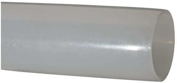 Made in USA - 2" ID x 2-1/4" OD, 1/8" Wall Thickness, Cut to Length (100' Standard Length) LLDPE Tube - Natural, 63 Max psi, 44 Shore D Hardness - Benchmark Tooling