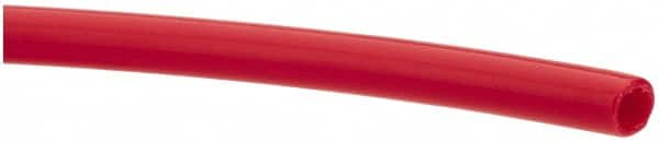 Made in USA - 1/4" ID x 3/8" OD, 1/16" Wall Thickness, Cut to Length (100' Standard Length) LLDPE Tube - Red, 214 Max psi, 44 Shore D Hardness - Benchmark Tooling