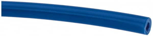 Made in USA - 1/8" ID x 1/4" OD, 1/16" Wall Thickness, Cut to Length (100' Standard Length) LLDPE Tube - Blue, 358 Max psi, 44 Shore D Hardness - Benchmark Tooling