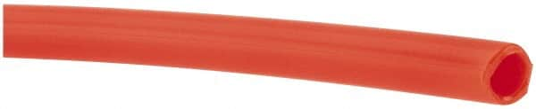 Made in USA - 11/64" ID x 1/4" OD, 0.04" Wall Thickness, Cut to Length (100' Standard Length) LLDPE Tube - Orange, 205 Max psi, 44 Shore D Hardness - Benchmark Tooling