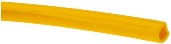 Made in USA - 11/64" ID x 1/4" OD, 0.04" Wall Thickness, Cut to Length (100' Standard Length) LLDPE Tube - Yellow, 205 Max psi, 44 Shore D Hardness - Benchmark Tooling