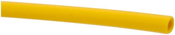 Made in USA - 1/4" ID x 3/8" OD, 1/16" Wall Thickness, Cut to Length (100' Standard Length) LLDPE Tube - Yellow, 214 Max psi, 44 Shore D Hardness - Benchmark Tooling