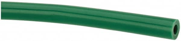 Made in USA - 1/8" ID x 1/4" OD, 1/16" Wall Thickness, Cut to Length (100' Standard Length) LLDPE Tube - Green, 358 Max psi, 44 Shore D Hardness - Benchmark Tooling