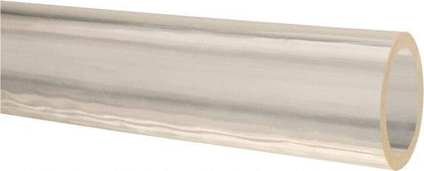 Made in USA - 7/8" ID x 1-1/8" OD, 1/8" Wall Thickness, Cut to Length (50' Standard Length) Ester Urethane Tube - Natural, 45 Max psi, 85 Shore A Hardness - Benchmark Tooling