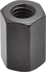 Gibraltar - 3/8-16 UNC, 1" OAL Steel Standard Coupling Nut - Black Oxide Coated, 11/16" Width Across Flats - Benchmark Tooling