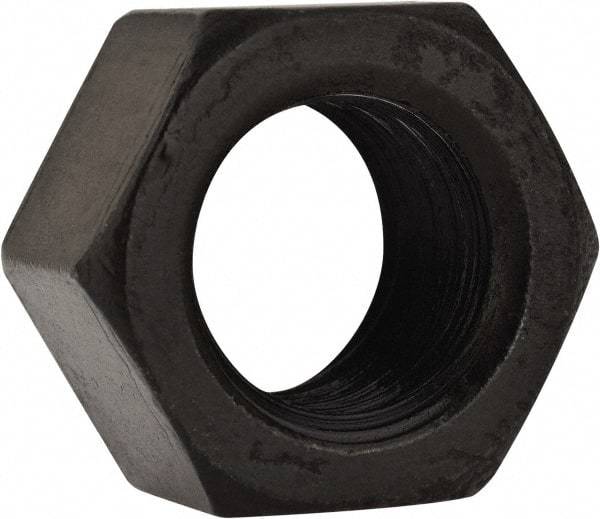 Gibraltar - 1/2-13 UNC Steel Right Hand Heavy Hex Nut - 3/4" Across Flats, 7/16" High, Black Oxide Finish - Benchmark Tooling