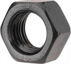 Gibraltar - 7/8-9 UNC Steel Right Hand Heavy Hex Nut - 1-5/16" Across Flats, 3/4" High, Black Oxide Finish - Benchmark Tooling