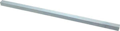 Made in USA - 12" Long x 7/16" High x 7/16" Wide, Zinc-Plated Undersized Key Stock - C1018 Steel - Benchmark Tooling