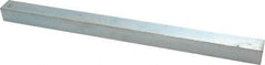 Made in USA - 12" Long x 3/4" High x 3/4" Wide, Zinc-Plated Undersized Key Stock - C1018 Steel - Benchmark Tooling