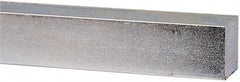 Made in USA - 12" Long x 1" High x 1" Wide, Zinc-Plated Undersized Key Stock - C1018 Steel - Benchmark Tooling