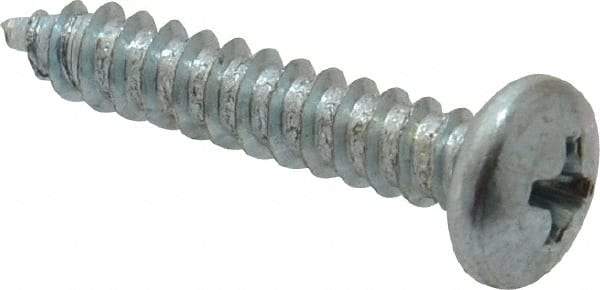 Value Collection - #10 Pan Head Phillips Sheet Metal Screw - Steel, 1" Length Under Head, Grade 2 - Benchmark Tooling