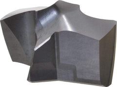 Kennametal - Series KSEM, 18.26mm Diam Grade KC7320 140° Replaceable Drill Tip - Carbide, AlTiN Finish, 2 Seat Size - Benchmark Tooling