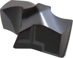 Kennametal - Series KSEM, 18.65mm Diam Grade KC7320 140° Replaceable Drill Tip - Carbide, AlTiN Finish, 2 Seat Size - Benchmark Tooling