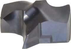 Kennametal - Series KSEM, 22.23mm Diam Grade KC7320 140° Replaceable Drill Tip - Carbide, AlTiN Finish, 4 Seat Size - Benchmark Tooling