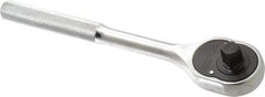 Proto - 1/2" Drive Pear Head Ratchet - Full Polish Chrome Finish, 10" OAL, 24 Gear Teeth - Benchmark Tooling