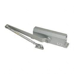 Falcon - 36" Door Width, Light-Duty ADA Complaint Door Closer Manual Damper - Aluminum Finish - Benchmark Tooling