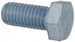 Value Collection - 1/2-13 UNC, 1-1/8" Length Under Head Hex Head Cap Screw - Fully Threaded, Grade 2 Steel, Zinc-Plated Finish, 3/4" Hex - Benchmark Tooling