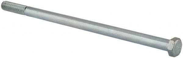 Value Collection - 1/2-13 UNC, 10" Length Under Head Hex Head Cap Screw - Partially Threaded, Grade 2 Steel, Zinc-Plated Finish, 3/4" Hex - Benchmark Tooling