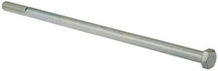 Value Collection - 1/2-13 UNC, 12" Length Under Head Hex Head Cap Screw - Partially Threaded, Grade 2 Steel, Zinc-Plated Finish, 3/4" Hex - Benchmark Tooling