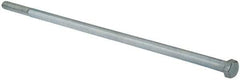 Value Collection - 1/2-13 UNC, 15" Length Under Head Hex Head Cap Screw - Partially Threaded, Grade 2 Steel, Zinc-Plated Finish, 3/4" Hex - Benchmark Tooling