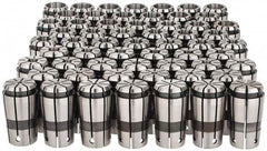 Parlec - 59 Piece, 3/32" to 1" Capacity, Single Angle Collet Set - Series TG/PG 100 - Exact Industrial Supply