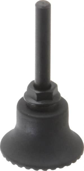 Made in USA - 1-1/2" Diam Quick-Change Type S Disc Backing Pad - 1/4" Shank Diam, Medium Density, 30,000 RPM - Benchmark Tooling