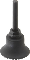 Made in USA - 1-1/2" Diam Quick-Change Type S Disc Backing Pad - 1/4" Shank Diam, Medium Density, 30,000 RPM - Benchmark Tooling