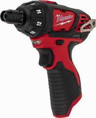 Milwaukee Tool - 12 Volts, Lithium-Ion Battery, Pistol Grip Cordless Screwdriver - 500 RPM, 150 Inch/Lbs. Torque - Benchmark Tooling