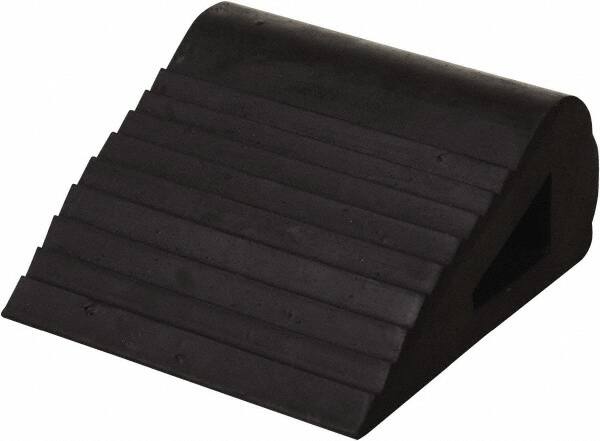 Vestil - 6" Wide x 3-1/4" High x 6-1/2" Deep, Rubber Wheel Chock - Benchmark Tooling