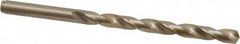 Cleveland - 6.15mm 135° Cobalt Jobber Drill - Oxide/Gold Finish, Right Hand Cut, Spiral Flute, Straight Shank, 4" OAL, Split Point - Benchmark Tooling