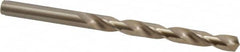 Cleveland - 7.37mm 135° Cobalt Jobber Drill - Oxide/Gold Finish, Right Hand Cut, Spiral Flute, Straight Shank, 4-1/4" OAL, Split Point - Benchmark Tooling