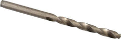 Cleveland - 5.7mm 135° Cobalt Jobber Drill - Oxide/Gold Finish, Right Hand Cut, Spiral Flute, Straight Shank, 3.66" OAL, Split Point - Benchmark Tooling