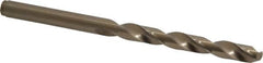 Cleveland - 6.5mm 135° Cobalt Jobber Drill - Oxide/Gold Finish, Right Hand Cut, Spiral Flute, Straight Shank, 3.98" OAL, Split Point - Benchmark Tooling