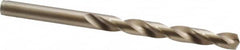 Cleveland - 7.8mm 135° Cobalt Jobber Drill - Oxide/Gold Finish, Right Hand Cut, Spiral Flute, Straight Shank, 4.61" OAL, Split Point - Benchmark Tooling