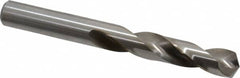 Cleveland - 21/64" 135° Spiral Flute High Speed Steel Screw Machine Drill Bit - Bright Finish, Right Hand Cut, 1-11/16" Flute Length, 2-15/16" OAL, Split Point, Straight Shank - Benchmark Tooling