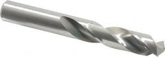 Cleveland - 31/64" 135° Spiral Flute High Speed Steel Screw Machine Drill Bit - Bright Finish, Right Hand Cut, 2-3/16" Flute Length, 3-11/16" OAL, Split Point, Straight Shank - Benchmark Tooling