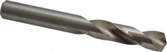 Cleveland - 0.397" 135° Spiral Flute High Speed Steel Screw Machine Drill Bit - Bright Finish, Right Hand Cut, 1-15/16" Flute Length, 3-5/16" OAL, Split Point, Straight Shank - Benchmark Tooling