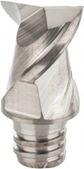 Iscar - MM EA Grade IC08 Carbide End Milling Tip Insert - Uncoated, 2 Flutes, 3/8" Cutting Diam, 0.27" Depth of Cut, 0.51" Extension, 45° Helix - Benchmark Tooling