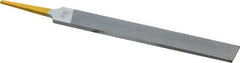 PFERD - 6" Swiss Pattern Hand File - Double Cut, 5/8" Width Diam x 5/32" Thick, With Tang - Benchmark Tooling