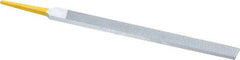 PFERD - 6" Swiss Pattern Regular Pillar File - Double Cut, 1/2" Width Diam x 5/32" Thick, With Tang - Benchmark Tooling