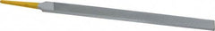 PFERD - 8" Swiss Pattern Regular Pillar File - Double Cut, 9/16" Width Diam x 7/32" Thick, With Tang - Benchmark Tooling