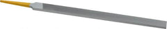 PFERD - 8" Swiss Pattern Regular Pillar File - Double Cut, 9/16" Width Diam x 7/32" Thick, With Tang - Benchmark Tooling