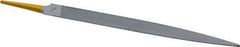 PFERD - 8" Swiss Pattern Half Round File - 3/4" Width Diam x 7/32" Thick, With Tang - Benchmark Tooling