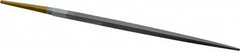 PFERD - 6" Swiss Pattern Square File - Double Cut, 7/32" Width Diam x 7/32" Thick, With Tang - Benchmark Tooling