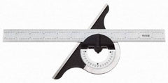 SPI - 12 Inch Long Blade, 180° Max Measurement, Bevel Protractor - Benchmark Tooling