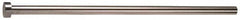 Gibraltar - 19/64" Pin Diam, 1/2" Head Diam x 1/4" Head Height, 14" OAL, Straight Ejector Pin - Steel, 13-3/4" Pin Length - Benchmark Tooling