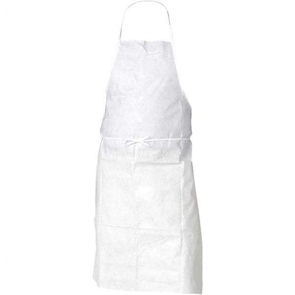 KleenGuard - 28" Wide x 40" Long Bib Apron - Kleenguard Select, White - Benchmark Tooling