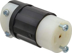 Leviton - 125/250 VAC, 15 Amp, ML-3R Configuration, Industrial Grade, Ungrounded Connector - 1 Phase, 3 Poles, 0.218 to 0.43 Inch Cord Diameter - Benchmark Tooling