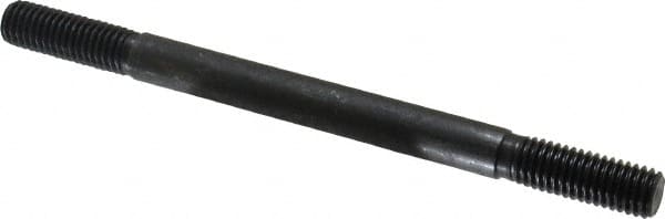 Gibraltar - 1/2-13 7" OAL Equal Double Threaded Stud - Alloy Steel, Black Oxide Finish, 1-1/2" Equal Thread Length - Benchmark Tooling