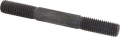 Gibraltar - 5/8-11 5-1/2" OAL Equal Double Threaded Stud - Alloy Steel, Black Oxide Finish, 1-3/4" Equal Thread Length - Benchmark Tooling